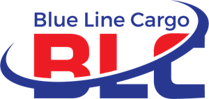 Blue Line Cargo Logo Vector