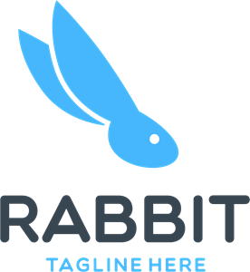 Blue Rabbit Company Logo PNG Vector