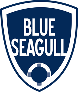 Blue Seagull Logo PNG Vector