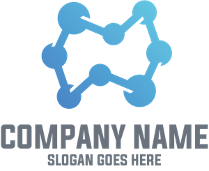 Blue Tech Company Logo PNG Vector