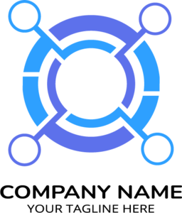 Blue Tech Company Logo PNG Vector