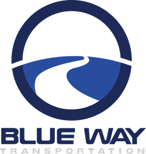 Blue Way Transportation Logo Vector