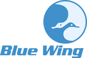 Blue Wing Logo PNG Vector