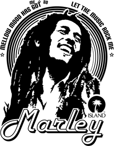 bob marley • mellow mood Logo Vector