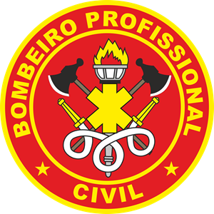Bombeiro Profissional Civil Logo Vector