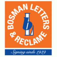 Bosman Letters & Reclame Logo Vector