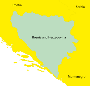 BOSNIA AND HERZEGOVINA MAP Logo PNG Vector
