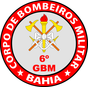 Brasão Corpo de Bombeiros Militar da Bahia 6º GBM Logo PNG Vector