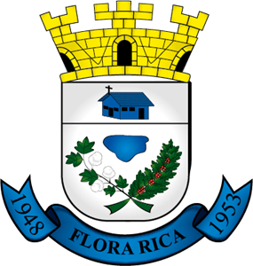 Brasão Prefeitura Flora Rica Logo PNG Vector