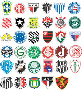 Brazilian football league teams Logo PNG Vector