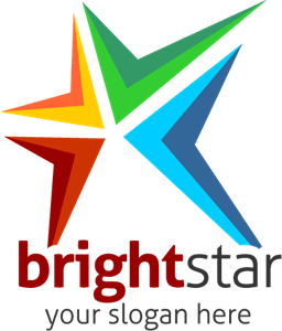 Bright Star Logo PNG Vector
