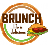 Brunch Cafe Logo Vector