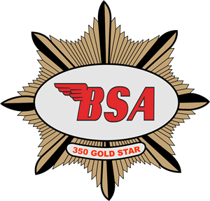 BSA 350 goldstar Logo Vector