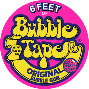 Bubble Tape Gum Logo PNG Vector