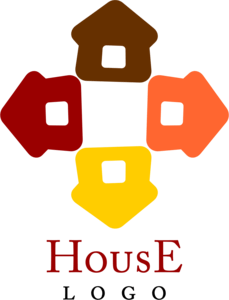 Building Construction House Logo PNG Vector