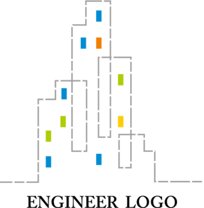 Building Line Drawing Logo Vector