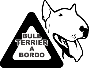 Bull Terrier a Bordo Logo PNG Vector