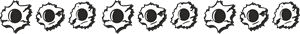 Bullet Holes Logo PNG Vector