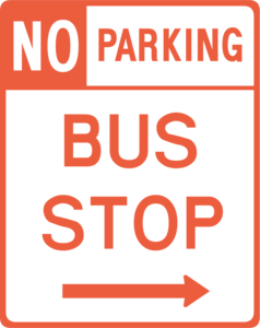 BUS STOP TRAFFIC SIGN Logo PNG Vector