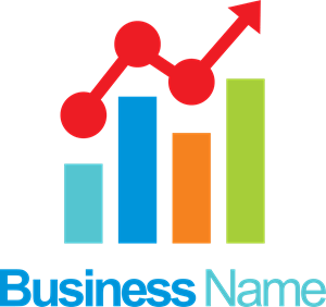 Business finance stock chart company Logo Vector