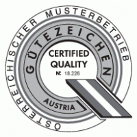 Certified Quality Seal Austria Musterbetrieb Logo PNG Vector