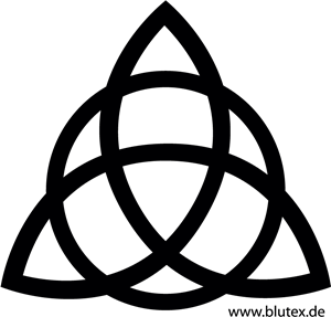 Charmed triquetra knot Logo Vector