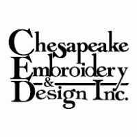Chesapeake Embroidery Logo PNG Vector