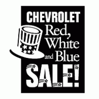 Chevrolet Red White and Blue Sale Logo Vector
