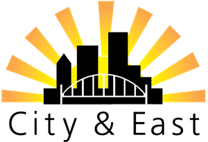 City and East Real Estate Logo Vector