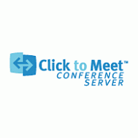 Click to Meet Conference Server Logo Vector