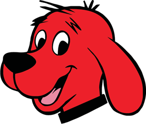 Clifford The Red Dog Logo PNG Vector