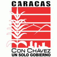 Con Chavez Un Solo Gobierno Logo Vector