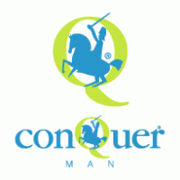 Conquer Textile Logo Vector
