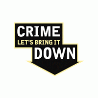 Crime let's bring it down Logo Vector