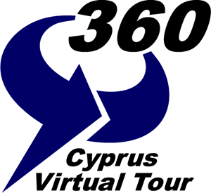 Cyprus Virtual Tour Logo Vector