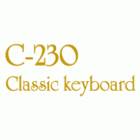 C-230 Classic Keyboard Logo PNG Vector