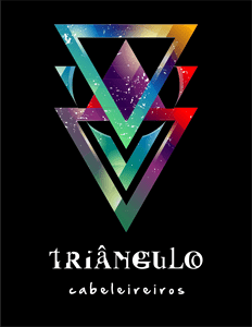 Cabeleireiro Triângulo Logo Vector