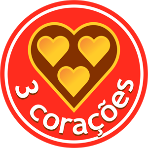 Café 3 Corações Logo Vector