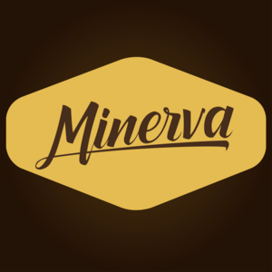 Cafe Minerva nuevo fondo oscuro Logo PNG Vector
