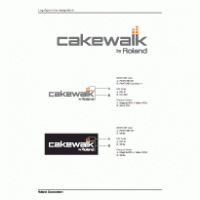 Cakewalk Color Designation Logo PNG Vector