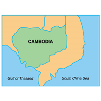 CAMBODIA MAP Logo Vector