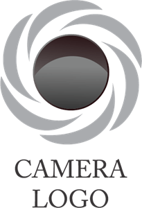 Camera Lens Aperture Logo Vector