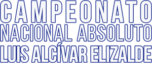 Campeonato Nacional Absoluto Luis Alcivar Elizalde Logo PNG Vector
