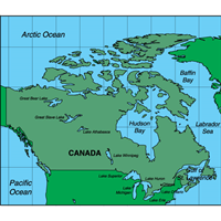 CANADA MAP Logo PNG Vector