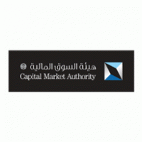 Capital Market Authority Negative Logo Vector