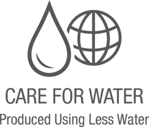 Care for Water Produced Using Less Water Logo PNG Vector
