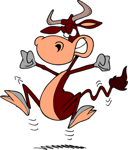 Cartoon cow Logo PNG Vector