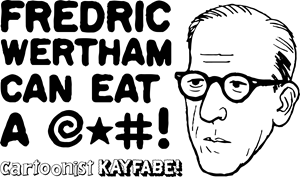 Cartoonist Kayfabe Fredrick Wertham Logo Vector