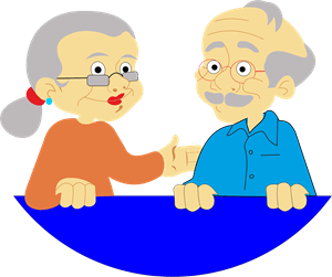 casal de idosos Logo PNG Vector