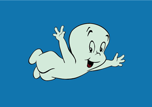 Casper the friendly ghost Logo Vector